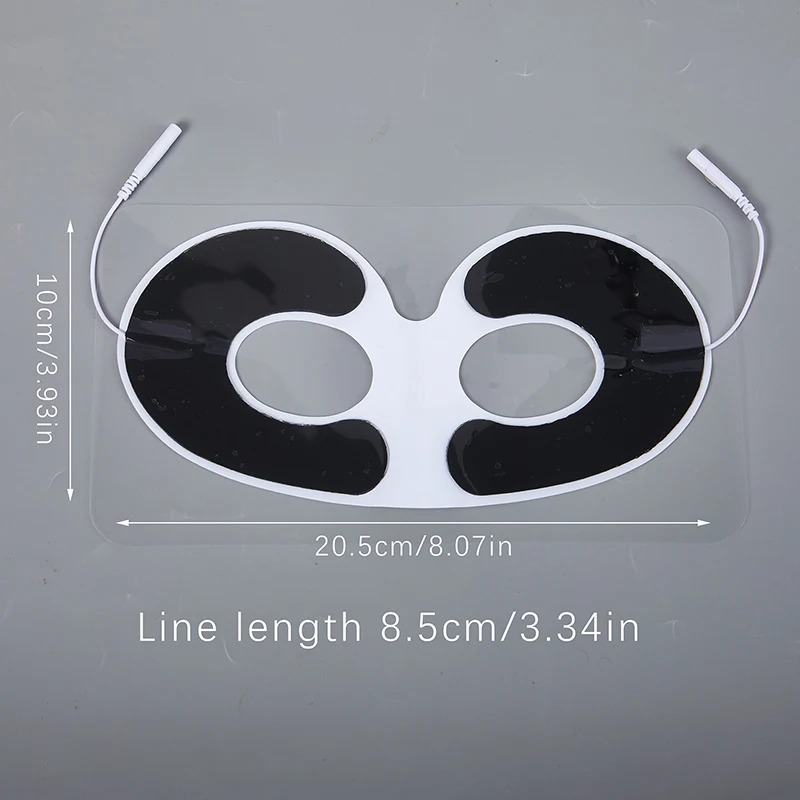 Electrode Pads Non Woven Self Adhesive EMS Eye Mask Cover Tens For Electronic Pulse Therapy Massager With Plug Hole