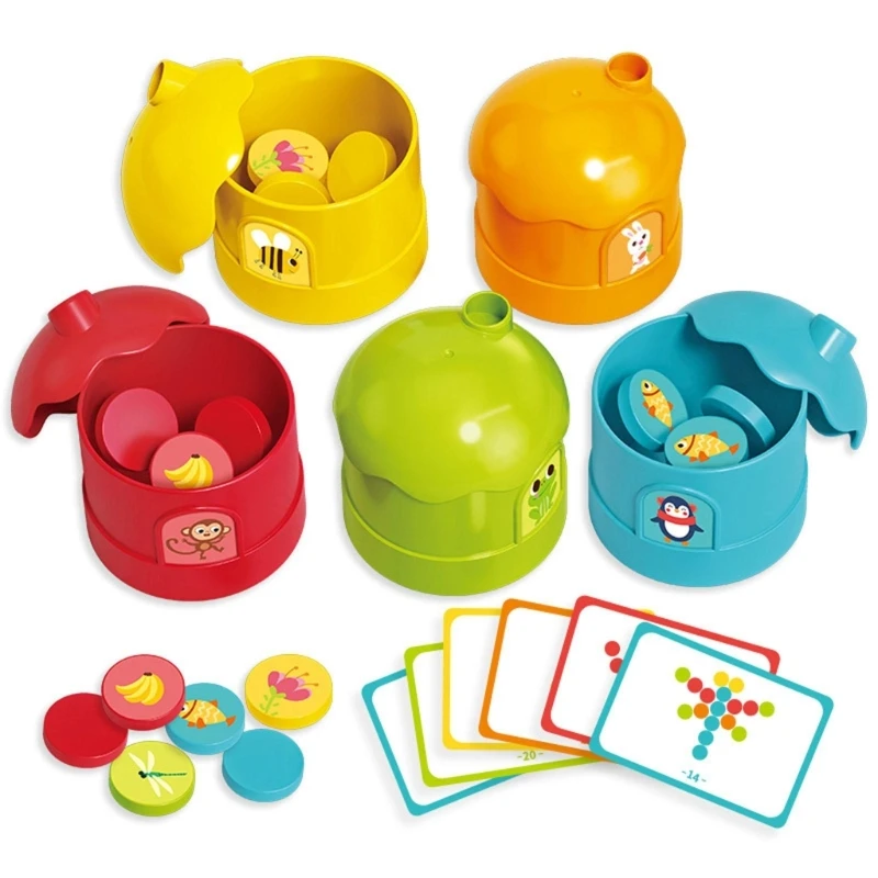 

Y1UB Baby Montessori Color Sorting Game Fine Motor Early Education Learning Toy