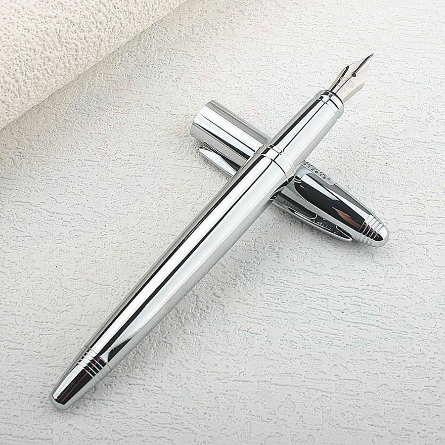 قلم حبر معدني من الفولاذ المقاوم للصدأ بنك الاستثم...