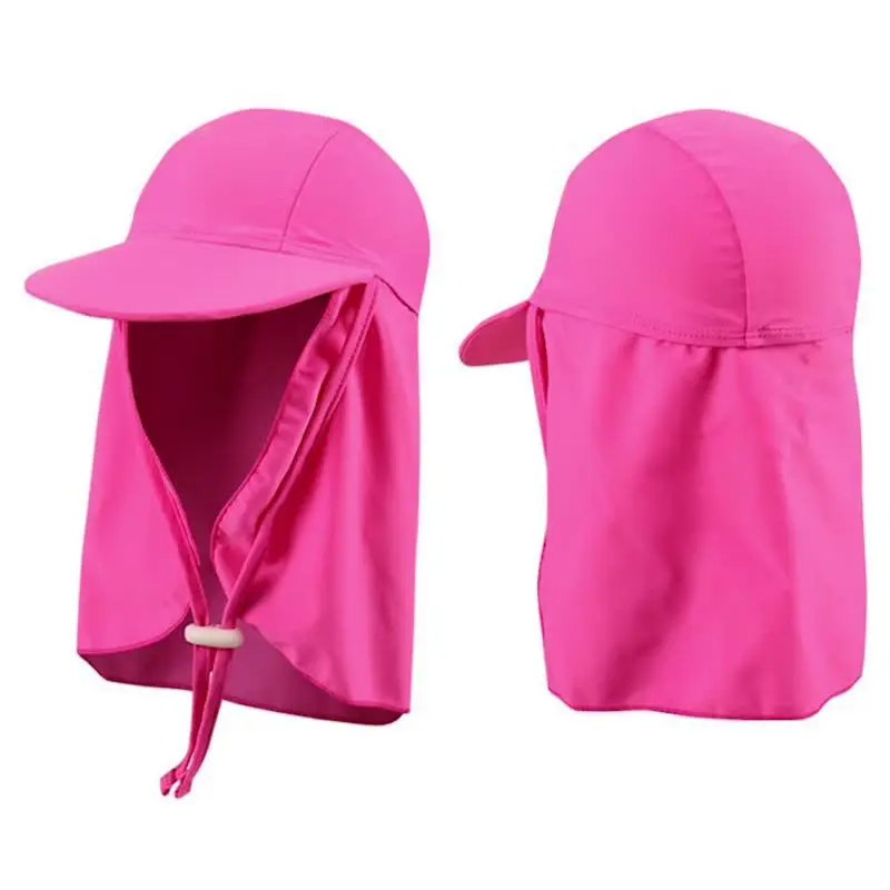 Multicolor Children's Outdoor Beach UV Sunshade Hat Anti-UV Sunscreen Hat Outdoor Large Brimmed Bicycling Hats Summer