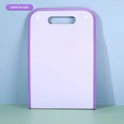 Portable A4 Letter Size 13-Pocket Macaron Color Accordion File Organizer for Classroom, Office, and Home Storage (Purple G1002E)