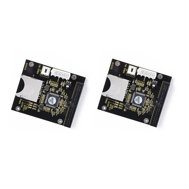 

2X SD To 3.5 Inch IDE 40 Pin Converter Card IDE SD Card Adapter SSD Embedded Storage Adapter Card IDE Expansion Card