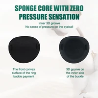 Pirate Eye Patch Unisex Black Single Eye Patch Eyepatch One Eye Washable Adjustable Concave Eye Patch Kid Pirate Cosplay Costume 2