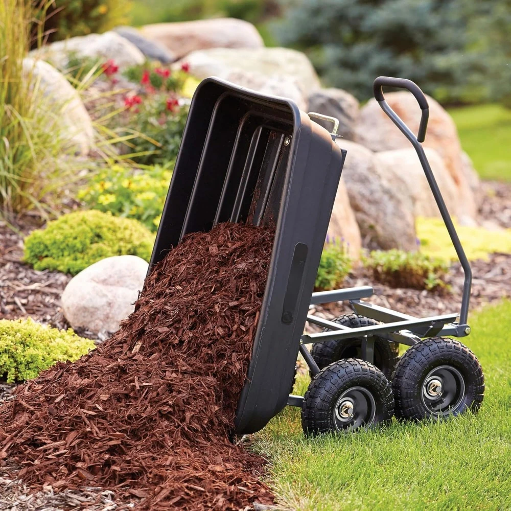 Carts Utility Cart with Steel Frame, 600 Pound Capacity, and 10 Inch Tires 4