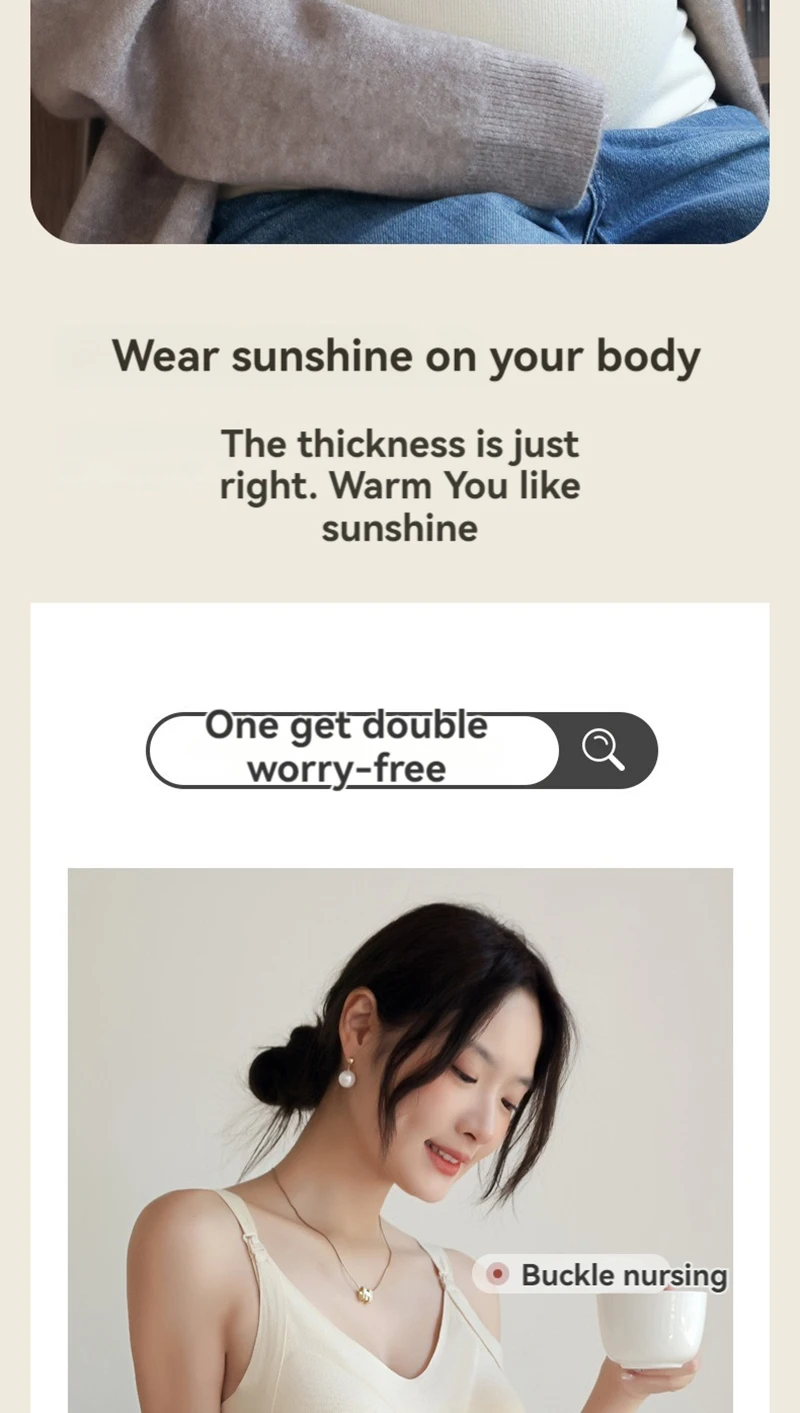 Neue Mode Schwangere Frauen Warme Weste Tragen EIN Top Herbst Und Winter Keine Notwendigkeit, EIN BH Schwangere Frau Stillen leibchen – Detail 2