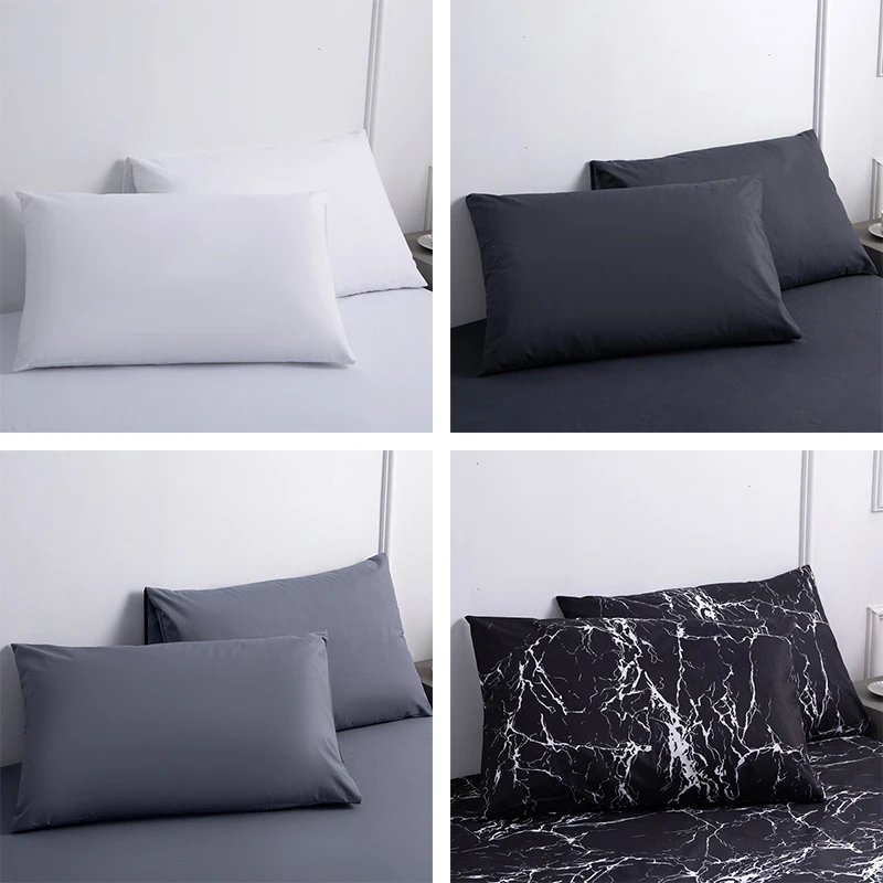 

1Piece Waterproof Fabric Pillowcase Moisture And Sweat Proof Pillow Cover 48x74cm For Bedroom Home Hotel