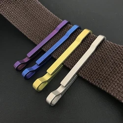 Porte clés en alliage de titane, boucle de ceinture créative, multifonctionnel, outil de défense de sécurité pour l'alpinisme en plein air, EDC 