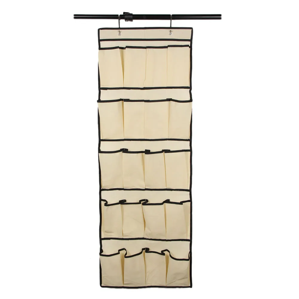 Range-Chaussures Suspendu Sur Porte - Lot De 2 - 11 Poches Profondes - Tissu Oxford 600D - Pour Chambre, Salle De Bain