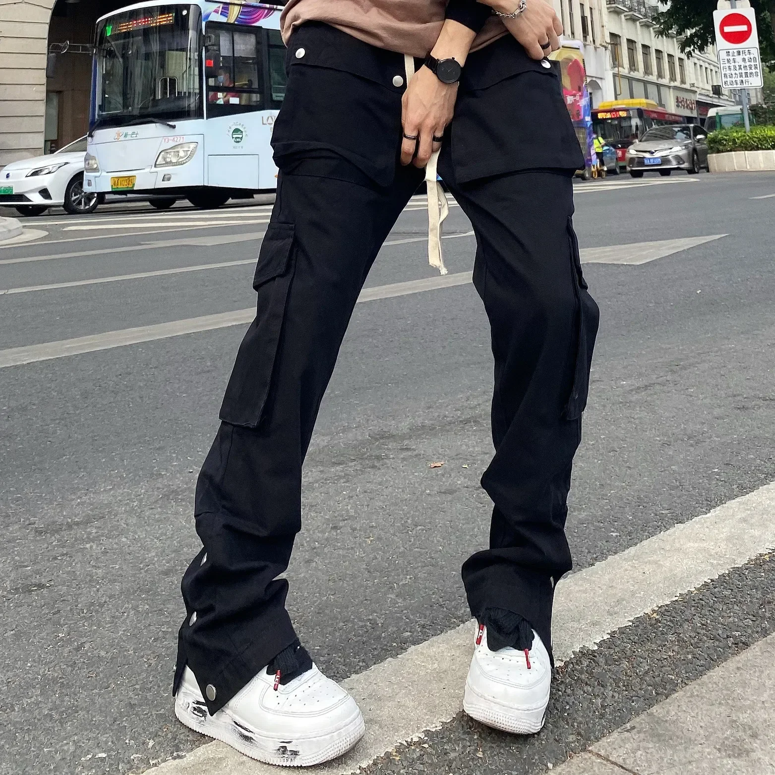 

Oversize Pants Cargo Y2k Sweatpants Male Men Trousers Man Casual Black Men's Hip Hop Overalls Trendyol Baggy Women's Fashion