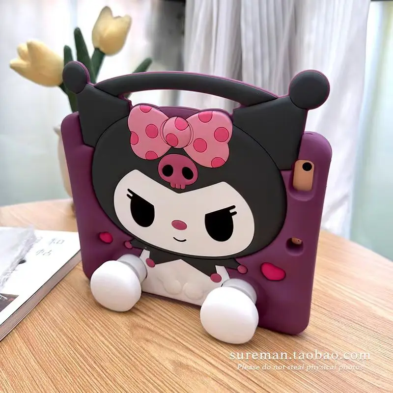Children's Silicone Tablet Protective Case with Kerokerokeroppi Design