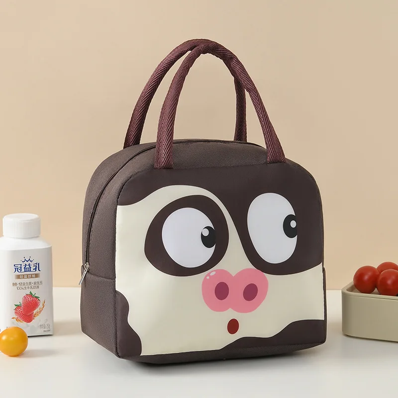 

Cartoon Canvas Lunch Bags For Kids Girls Boy's Portable Insulated Thermal Cooler Bento Lunch Box Tote Picnic Storage Bag Pouch