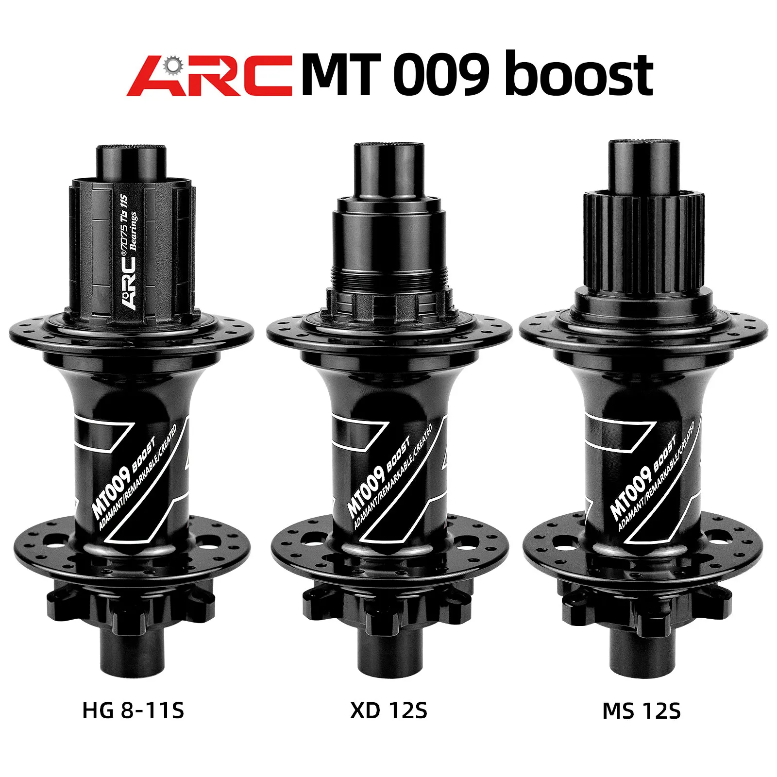 Mtb Mountain Bike Hub ARC MT009 BOOST front rear 28 32 holes 110mm 148mm 141mm HG MS micro spline XD 11 12 v bicycle freehub
