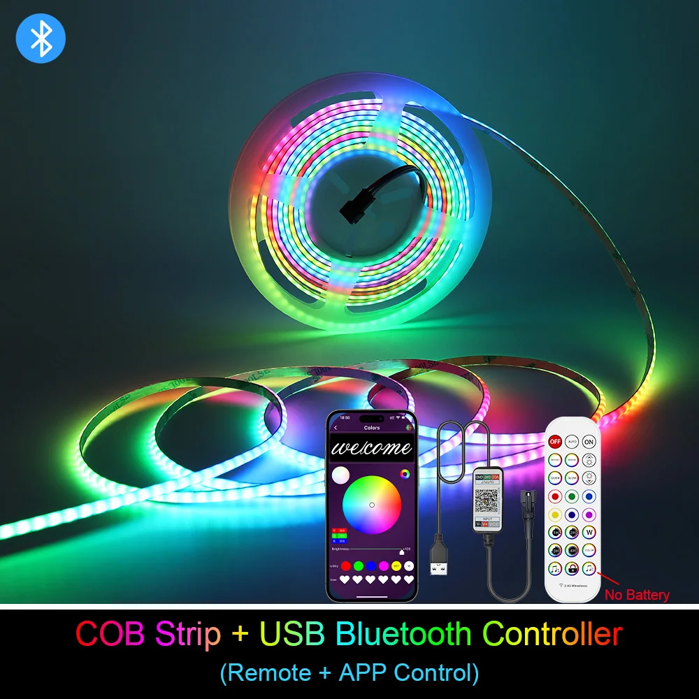 ตัวเลือกสินค้า USB Powered RGB LED Strip 240 LEDs ควบคุม RGB แบบละเอียด 3 มม.