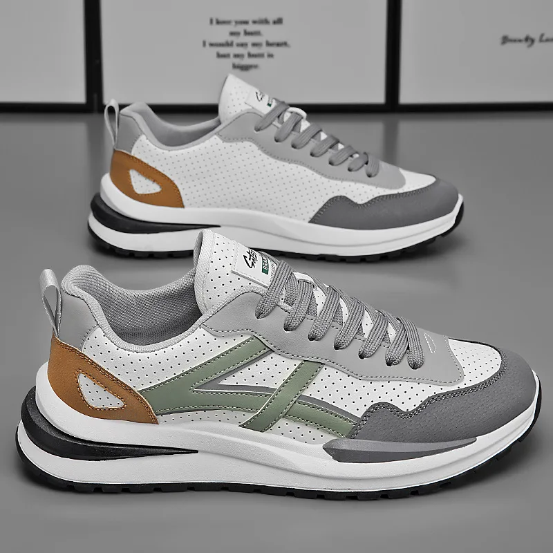 

Men's shoes autumn breathable 2023 new breathable sports shoes trend versatile shoes men's running dad shoes