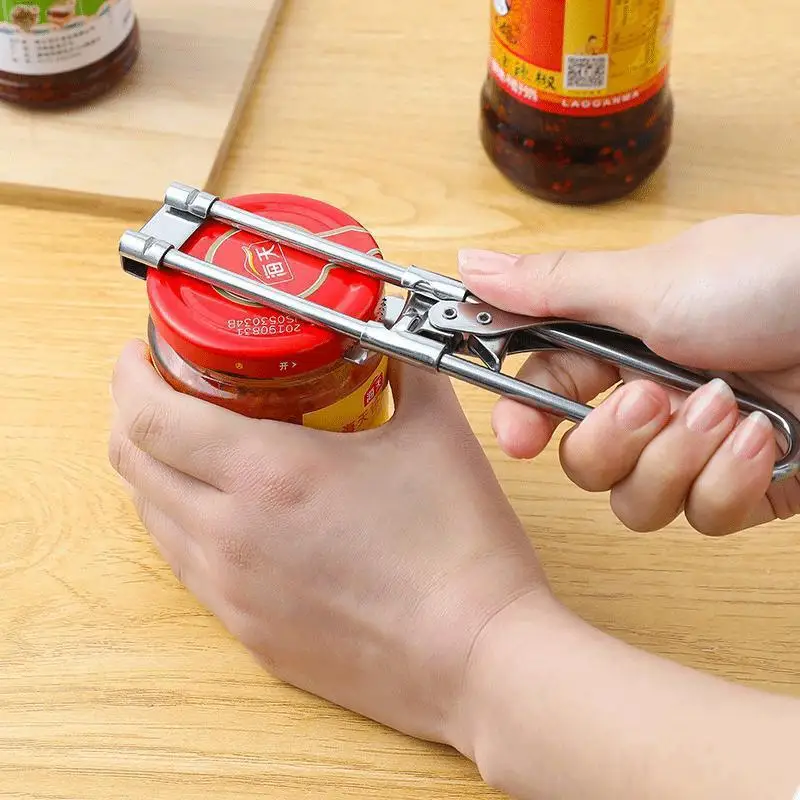 Adjustable Multi-Function Bottle Opener Stainless Steel Lids Off Jar Opener  Labor-Saving Screw Can Opener For Kitchen Tools - AliExpress