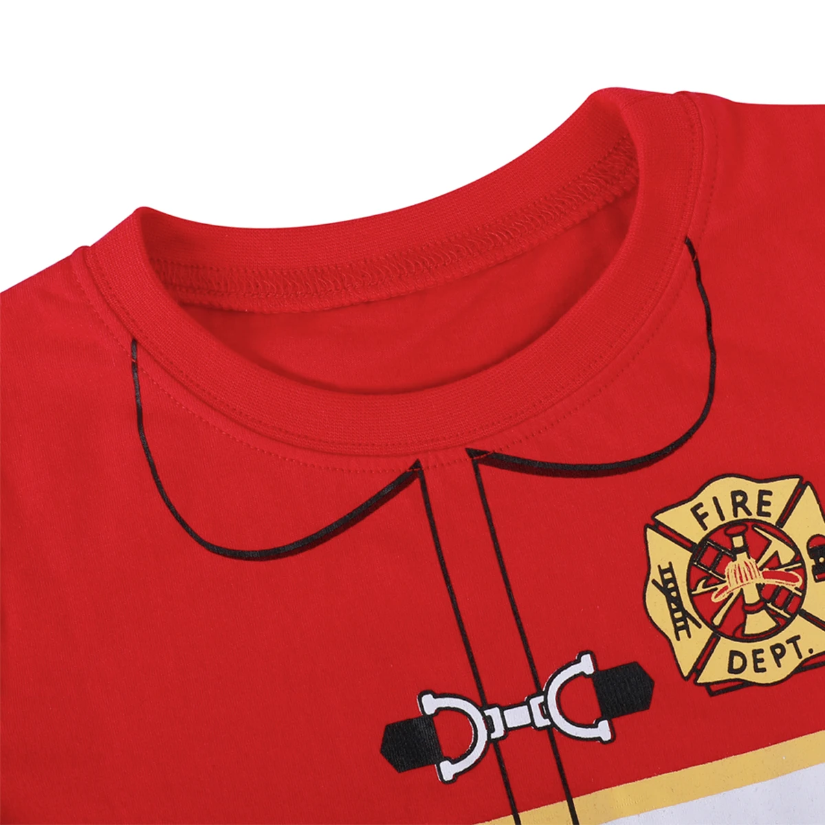 Kids Boy Pajamas Children Summer Casual Police Fireman Sleepwear