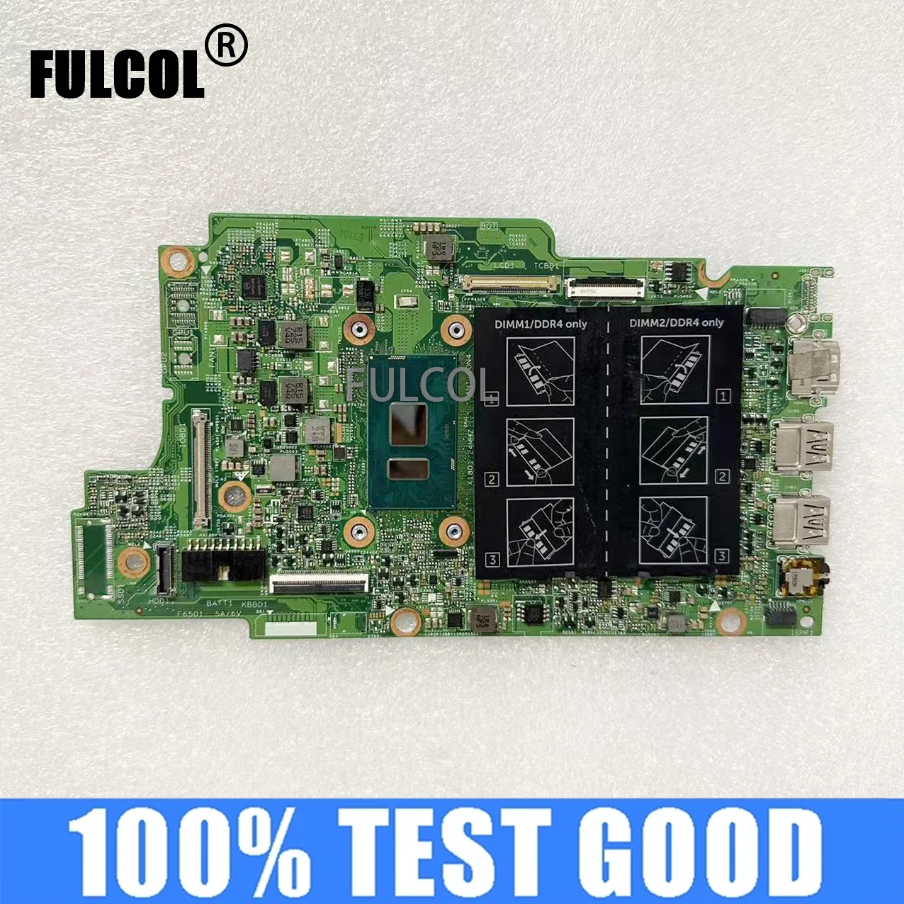 

17810-1 For DELL Inspiron 13 5378 5379 Laptop Motherboard With I3-7100U I5-8250U CPU CN-0W25G6 00KJ0J 100% Test Good