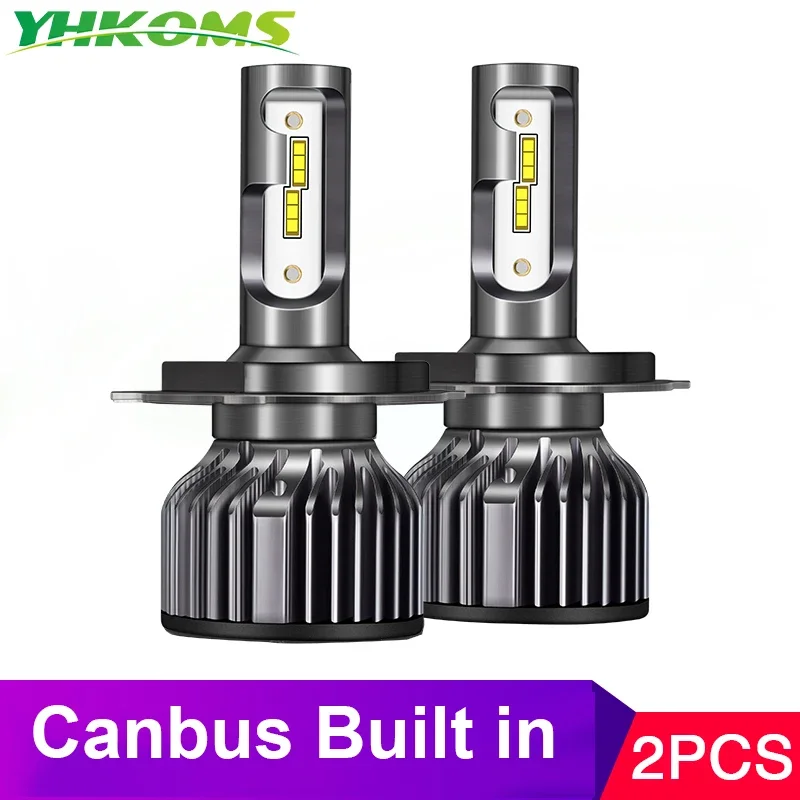 YHKOMS Canbus Car Lights H7 H11 LED Lamp Car Headlight Bulbs H4 H1 H8 H9 9005 9006 HB3 HB4 Turbo LED Bulbs 12V Auto Light