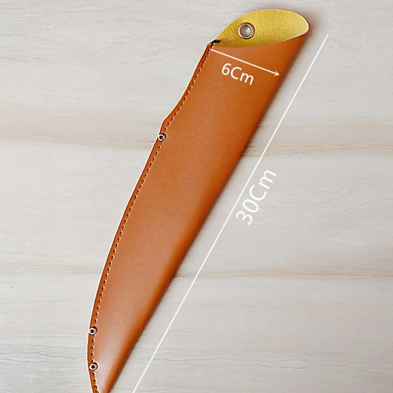 PU Leather Chef Knife Sheath, Knife Cover Sleeves for Kitchen, Brown -  Yahoo Shopping