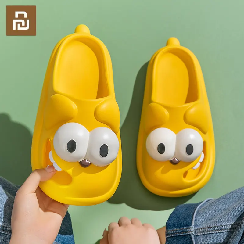 

Сандалии Xiaomi женские из ЭВА, Симпатичные шлепанцы для дома и сада, Нескользящие, толстая подошва, тапки для пар, пляжная обувь для мужчин, летние тапки