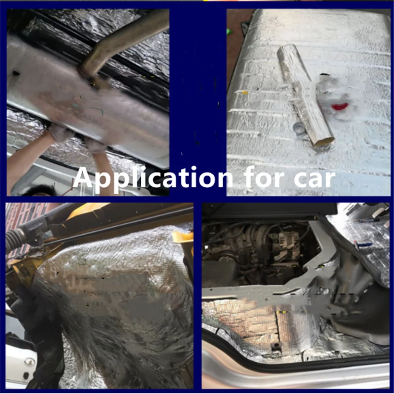 50cm*2m 5mm Car Sound Hot Deadener Mat Noise Proof Bonnet Roof Insulation Deadening Engine Firewall Heat Foam Cotton Sticker