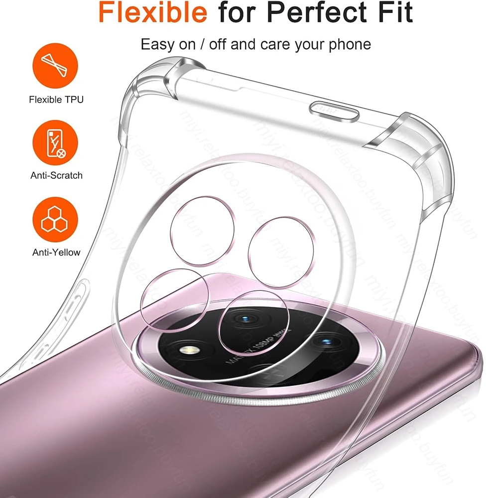 Transparent TPU Shockproof Case with Airbag Protection