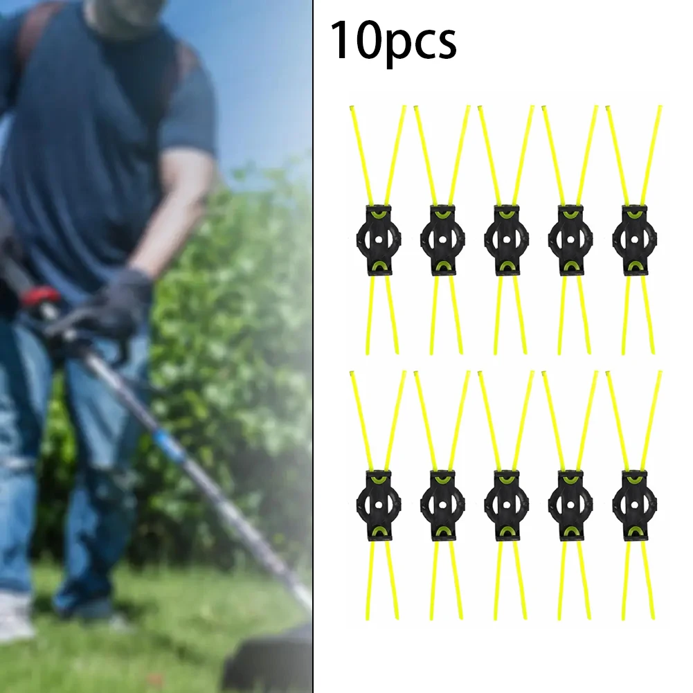 10 Stück Rasenmäher-Strohgras-Seil Ersatz-Zubehör Garten-Rasentrimmer-Kopf Unkrautbürste ﻿ – Detail 2