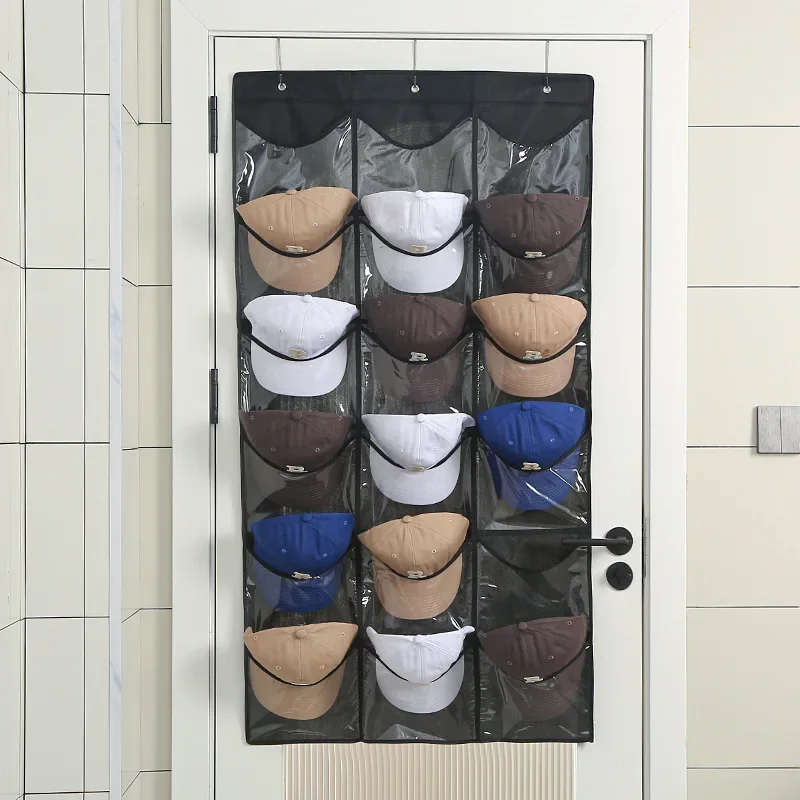 Hat Storage Hanging Bag Household Baseball Cap Storage Artifact Thickened Non-woven Fabric Amazon Door Multi-layer Display Stand 2