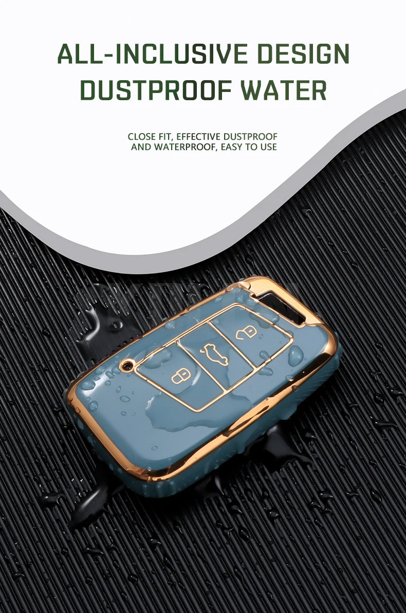 Fashion TPU Car Remote Key Case Cover Shell per VW Volkswagen Passat B8 Tiguan Magotan Golf per Skoda Kodiaq Superb A7 Keyless - Saa5697581ce6401581ed3acdba3db7e1M