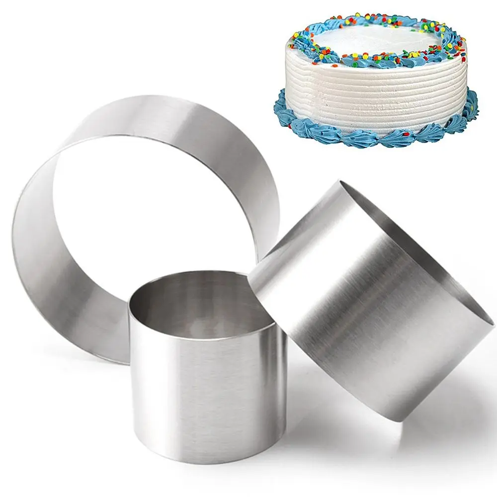 5/6/8/10CM Cake Ring Mold Round Shape Stainless Steel Reusable DIY Baking  Tool Mousse Circle Kitchen Gadget Pastry Accessories - AliExpress