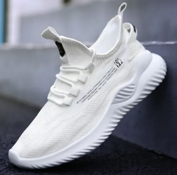 Description Picture 5 of item2024 Men Tennis Shoes New Fashion Spring and Autumn Leisure Walking and Running Breathable Flat Bottom Gym Sports Men Sneakers