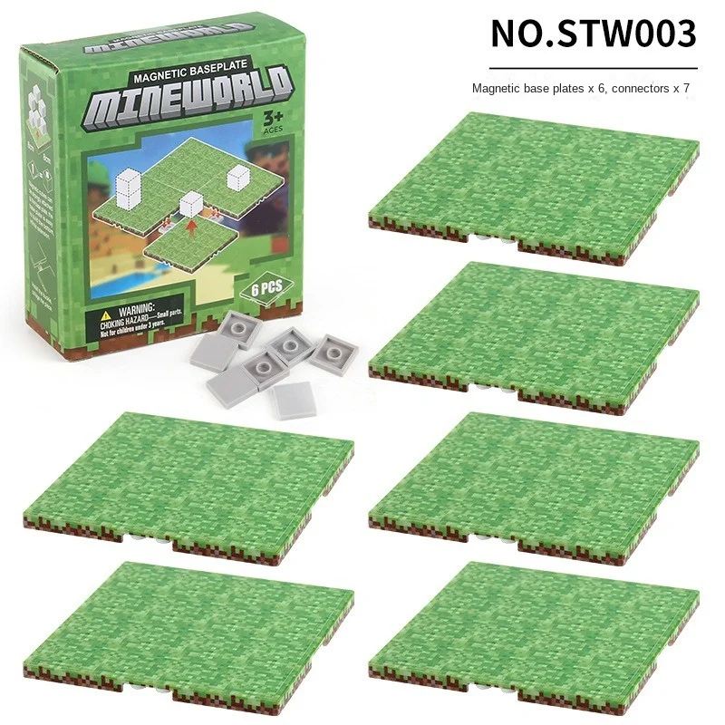 Magnetic Building Blocks Toy Set with Variety Baseplates