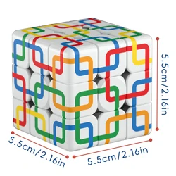 Enhanced Speed Cube Puzzle Toy - Perfect for Kids and Adults, Ideal for Christmas or Birthday Gifts (Square grid - ZNX421)