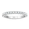 GRA Certified Moissanite Ring for Women Real 925 Sterling Silver Wedding Rings Engagement Eternity Bands Jewelry Gifts 5