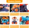 2023 New Zero Gravity Car Track Set,Race Track Toys for Kids with LED Light-Up Race Car,Flexible Magic Race Car Track Toys Gifts 4