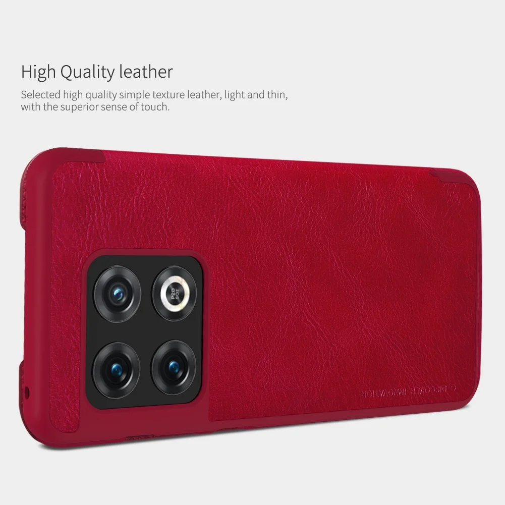 Nillkin Qin PU  ̽ OnePlus 10 Pro ø  ̽ 360  All-inclusive Shockproof Cover