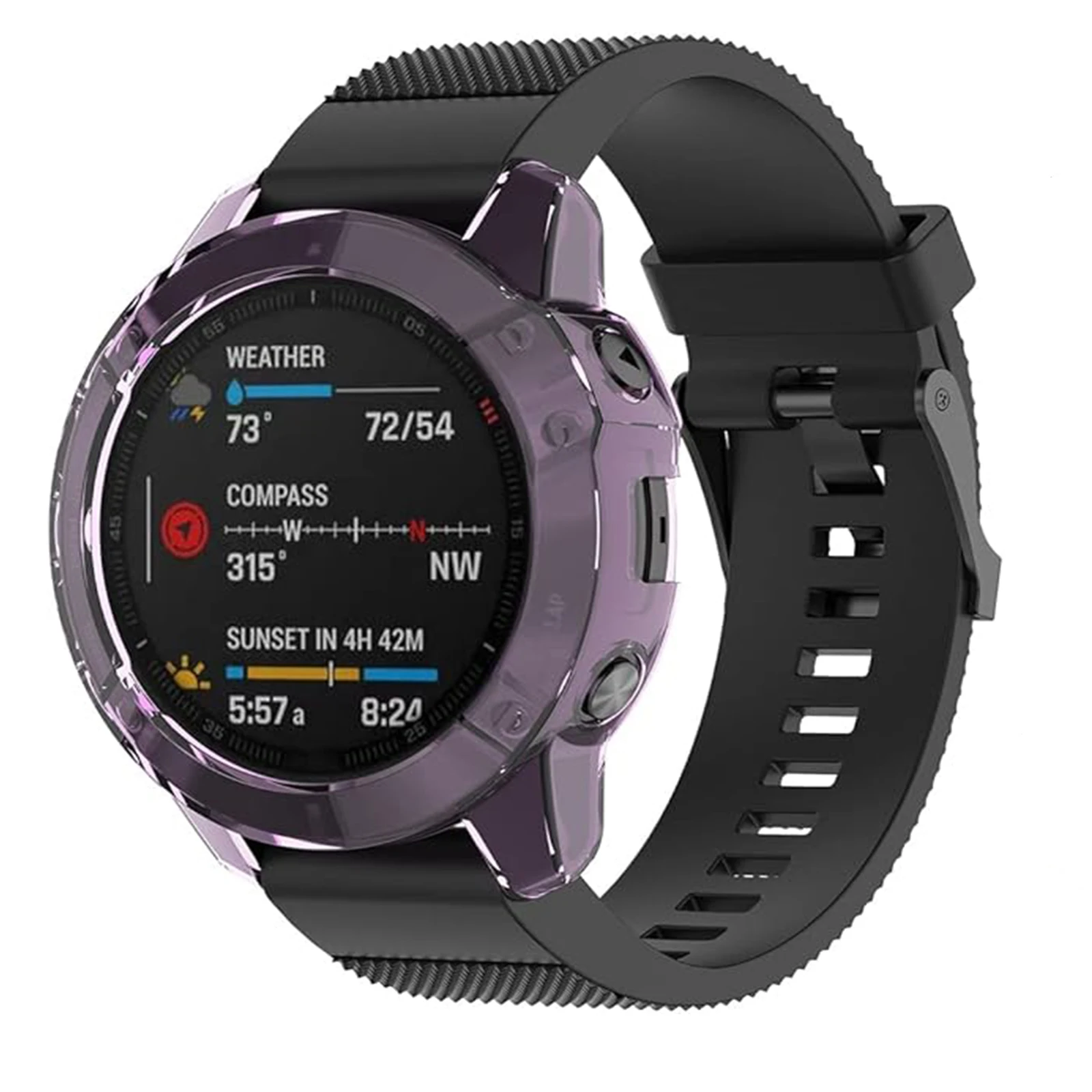 Clear TPU Screen Protector Cover - Premium Protective Watch Case Bumper Shell