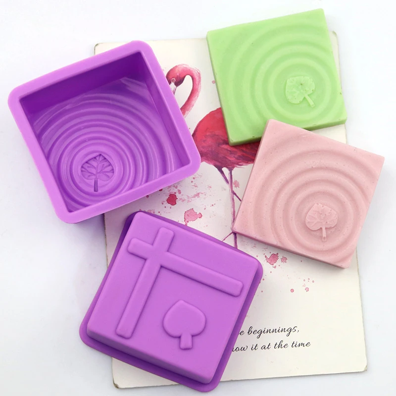 1pcs Silicone Soap Mold Multifunctional For Soap Making Mould 3d Handmade Massage Therapy Bar