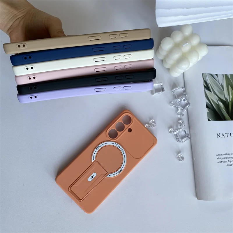 Magnetic Stand Phone Case with Rugged Protection and Sleek Design