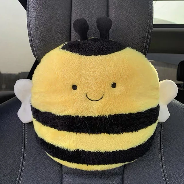 Kawaii Car Neck Pillow Bee Car Headrest Neck Pillows Cushion Chick Travel  Pillow Seatbelt Protect Cute Car Seat Pillow Headrest - AliExpress