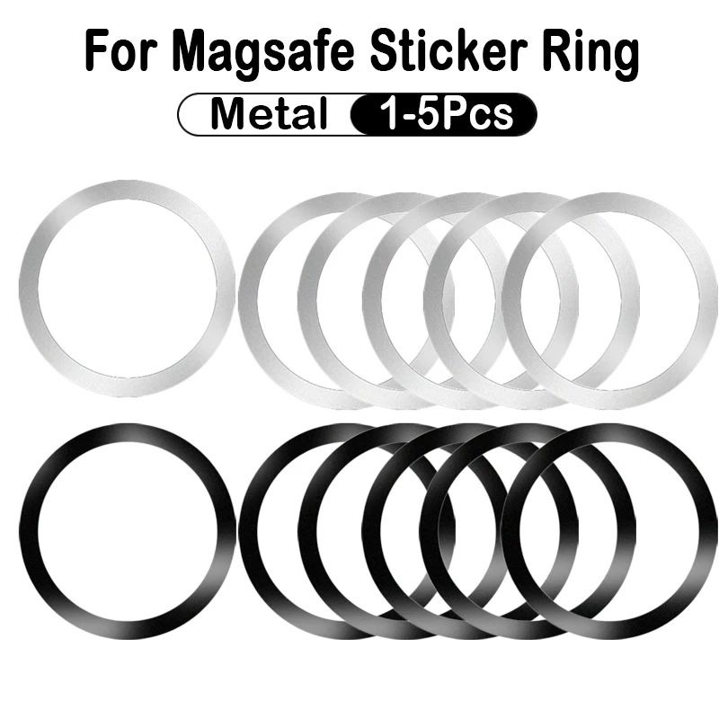 2023 Stainless Steel Universal Magnetic Metal Plate Ring For Magsafe Wireless Charger Iron Sheet Sticker Magnet Car Phone Holder