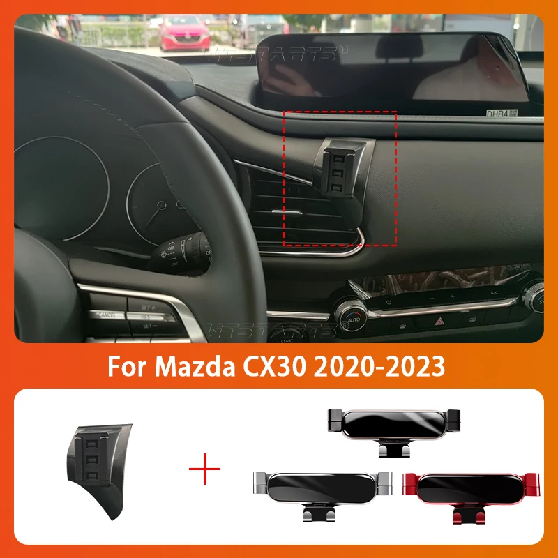 Car Mobile Phone Holder For Mazda CX30-360 Degree Rotating GPS Special Mount Support Navigation Bracket Accessories