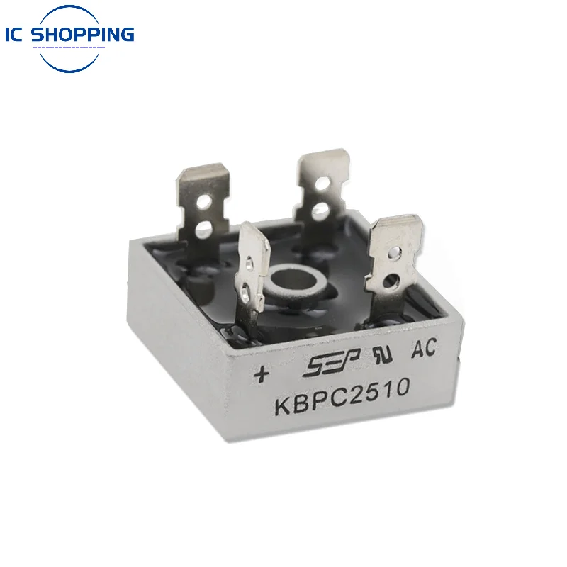 2PCSLOT KBPC2510 25A 1000V DIP Diode Bridge Rectifier Single-phase Rectifier Brücke Zubehör für CNC Maschinen