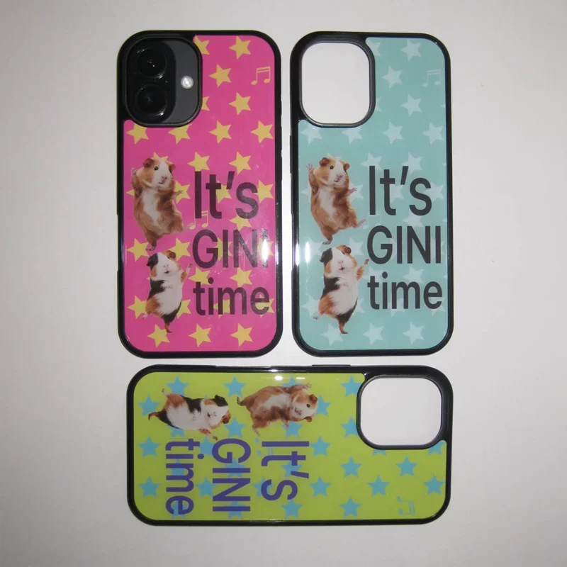 Dancing Guinea Pig Star Mint Blue Phone Case
