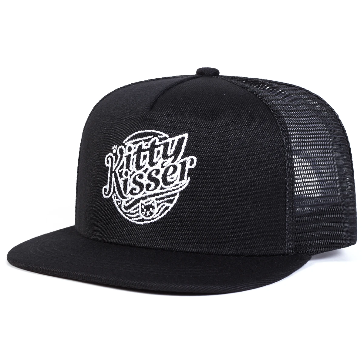 Unisex Kitty Kisser Brief Stickerei Hip-hop Net Hüte Frühling Sommer Outdoor Einstellbare Casual Baseball Caps Sonnenschutz Hut Kappe – Detail 2