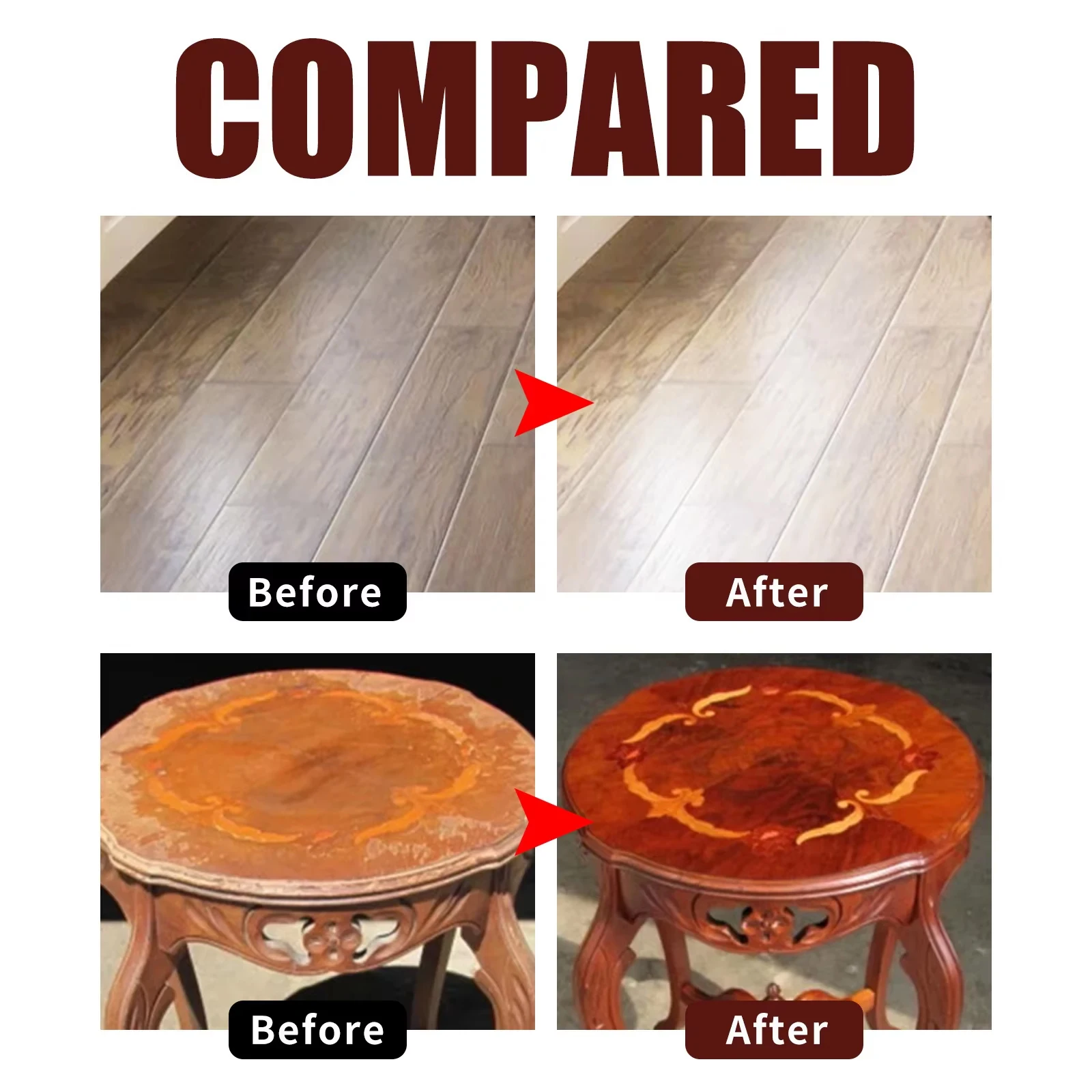 Wood Wax Oil Furniture Polish Anti-Corrosion Non-Toxic Wooden Floor Maintenance 100g
