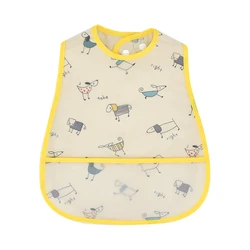 Cartoon Pattern Waterproof Adjustable Baby Bib and Kids Apron (Dog)