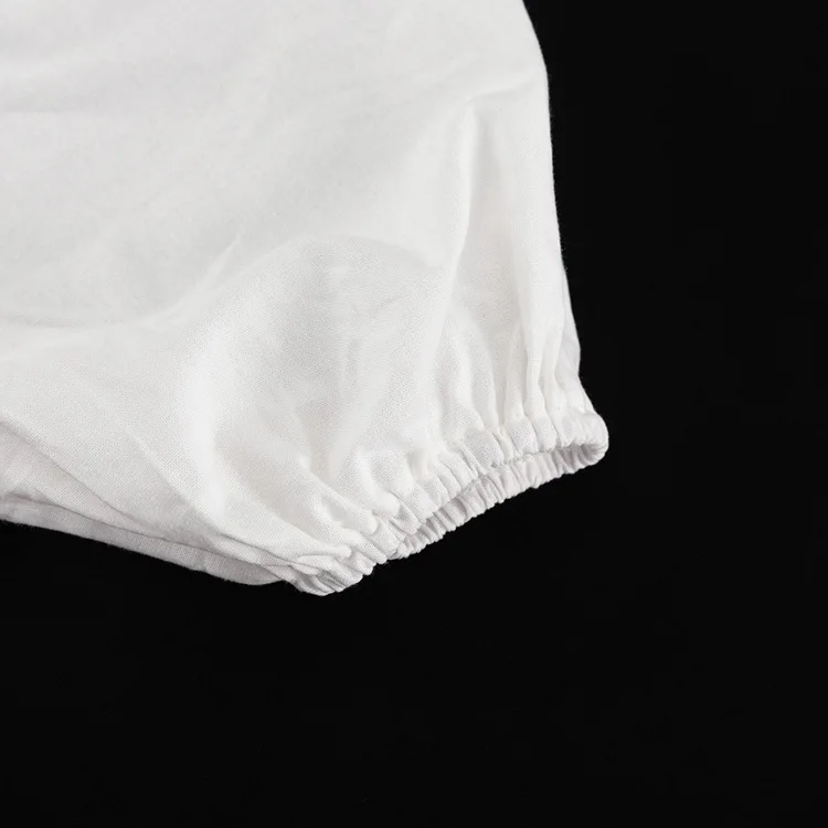 Square Neck Hollow Out White Long Dress For Women Twist Fashion Short Sleeve High Waist Autumn Party Dress Women's Clothes