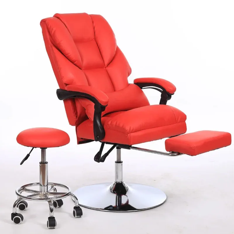 Reclinable Luxury Salon Chair Barbershop Portable Modern Leather Salon Chair Leg Protector Silla De Barbero Commercial Furniture