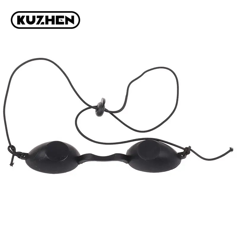1pc Soft Sunbathing Eyewear Tanning Goggles Beach Adjustable UV Skin Tanning Eye Protection UV Glasses Black 5